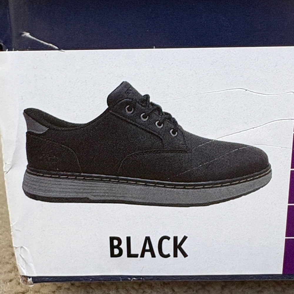NIB Skechers Men's Black & Gray Swift Fit Casual Hands Free Slip-On Shoes - Picture 6 of 6